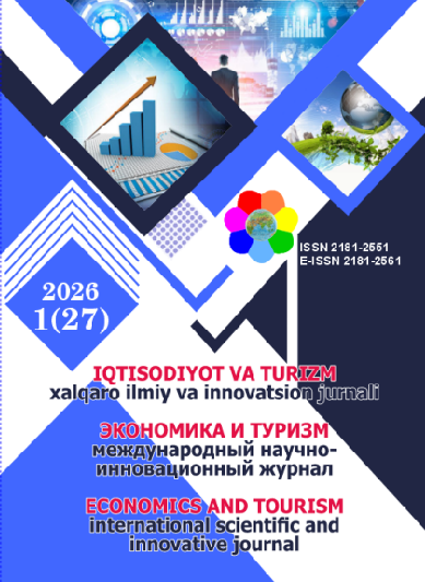 					Показать Том 1 № 27 (2026): «Экономика и туризм» международный научно- инновационной журнал
				